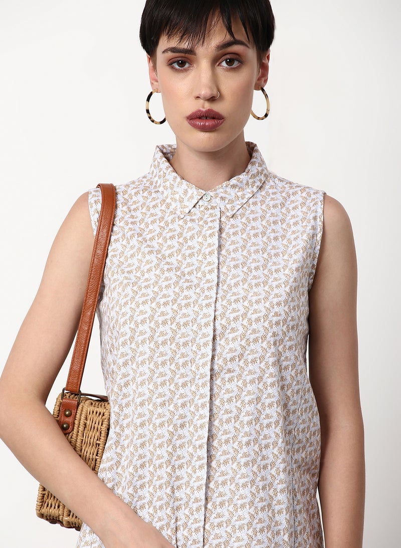 ABOF Regular Fit Casual Dress Multicolour  - Image 4
