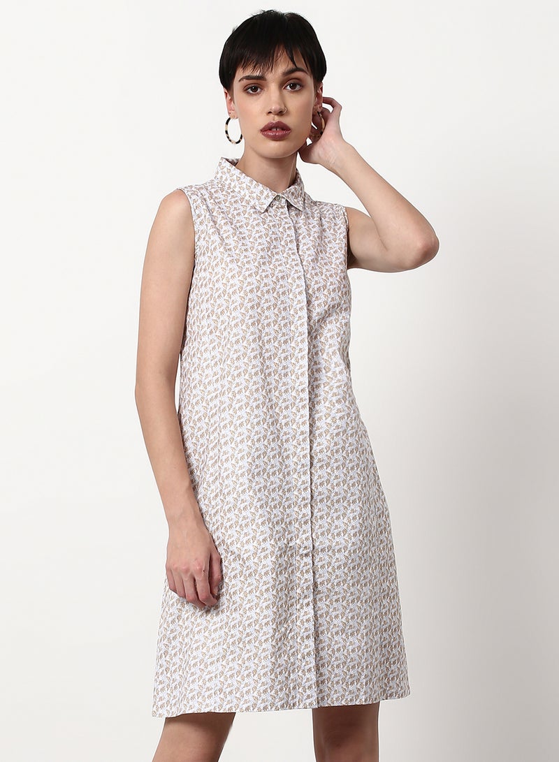 ABOF Regular Fit Casual Dress Multicolour  - Image 1