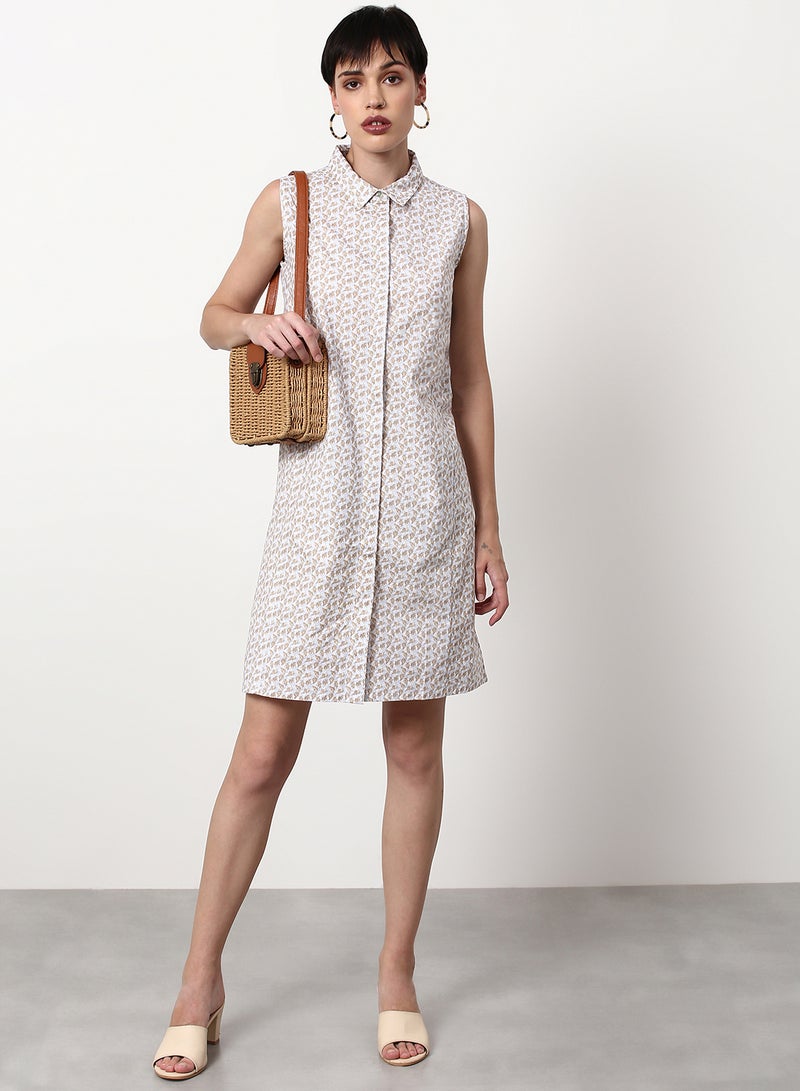 ABOF Regular Fit Casual Dress Multicolour  - Image 3