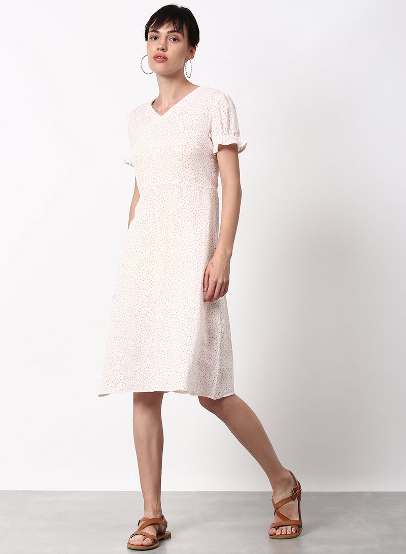 ABOF - Regular Fit Casual Dress Peach - Image 1