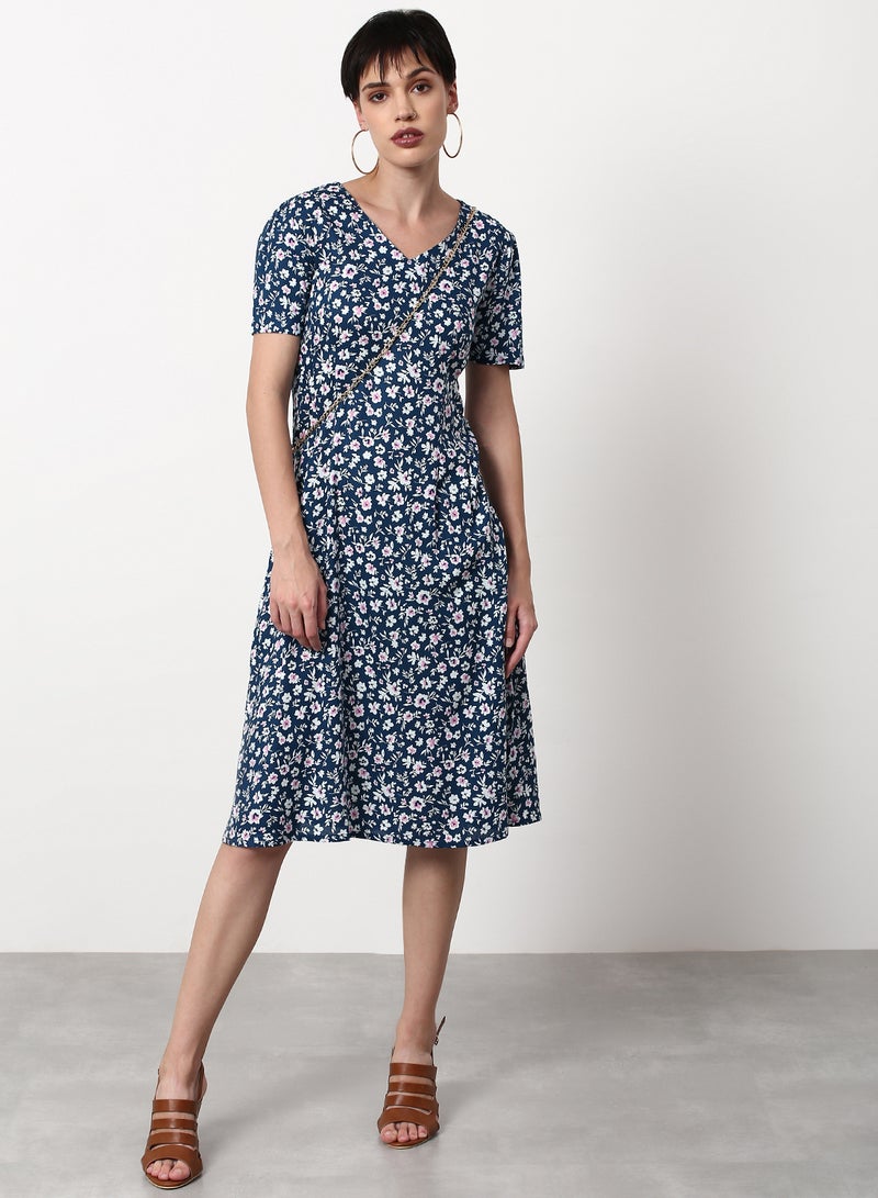 ABOF - Regular Fit Casual Dress Blue - Image 1