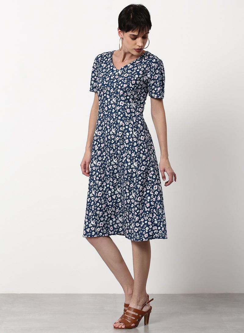 ABOF - Regular Fit Casual Dress Blue - Image 1