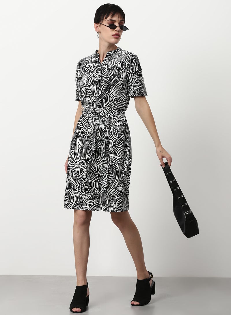 ABOF Regular Fit Casual Dress Multicolour  - Image 3