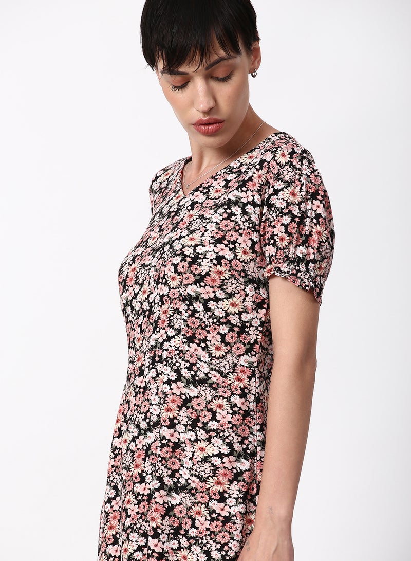 ABOF Regular Fit Casual Dress Black  - Image 4