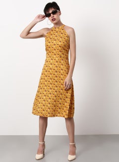 ABOF Regular Fit Casual Dress Yellow  - Image 3
