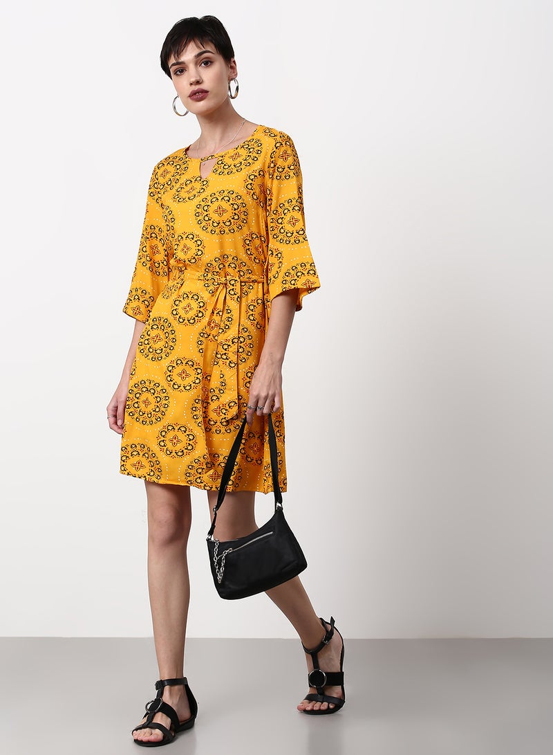 ABOF - Regular Fit Casual Dress Yellow - Image 1