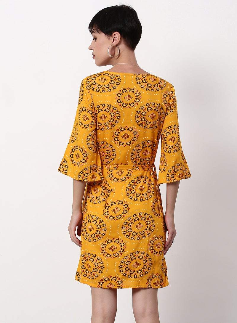 ABOF - Regular Fit Casual Dress Yellow - Image 1