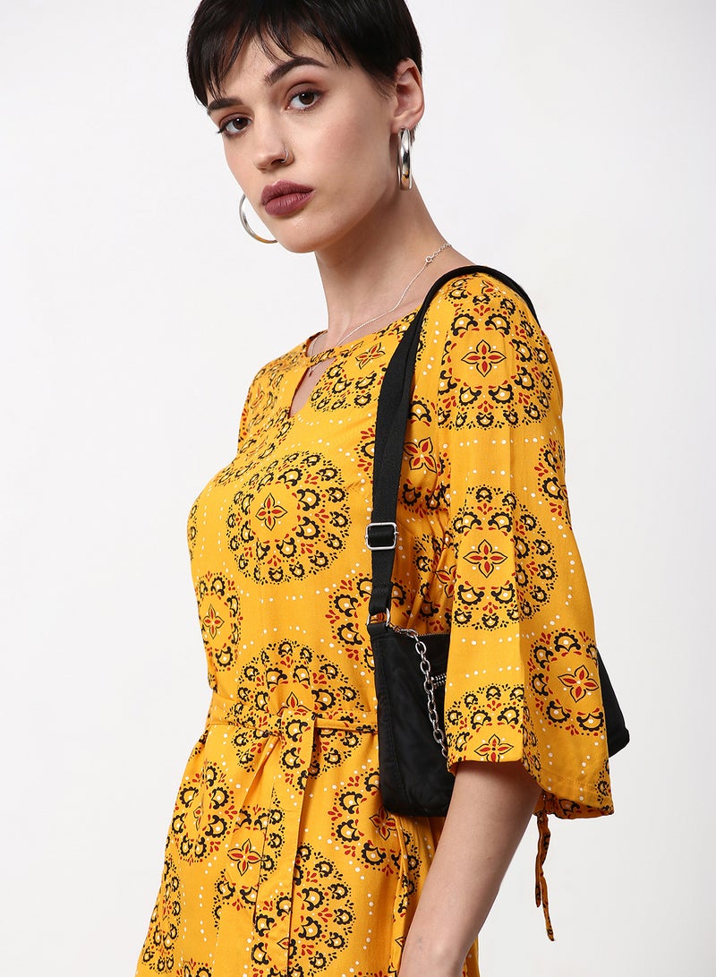 ABOF - Regular Fit Casual Dress Yellow - Image 1