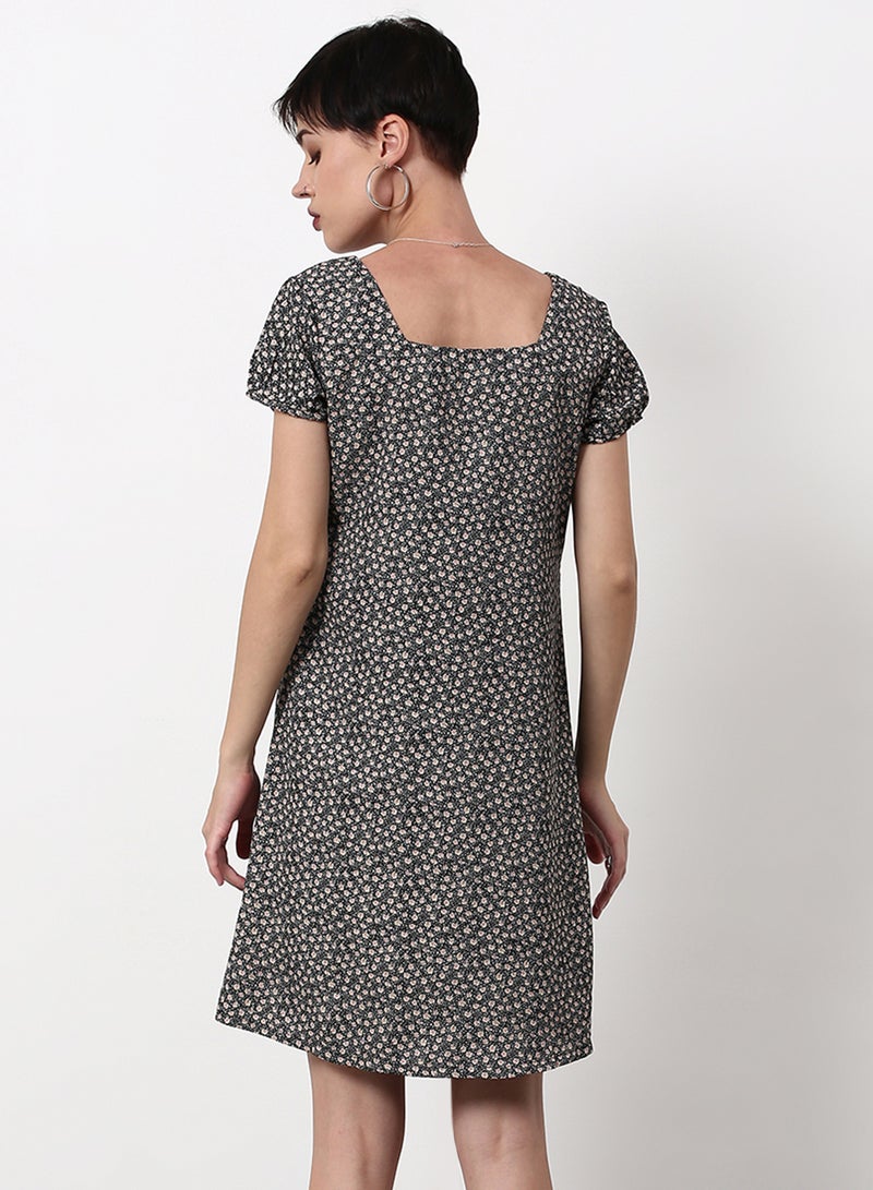 ABOF Regular Fit Casual Dress Dark Grey  - Image 2