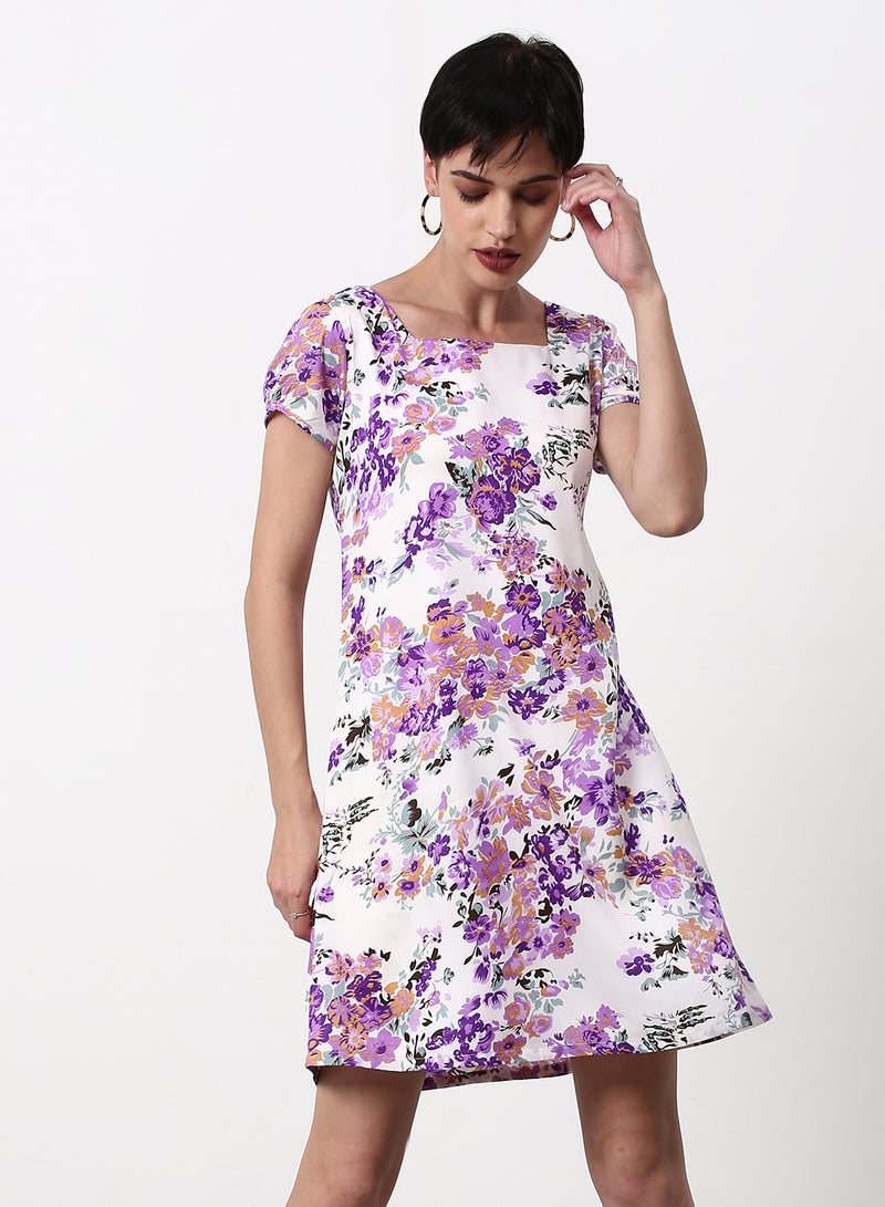 ABOF Regular Fit Casual Dress White  - Image 1