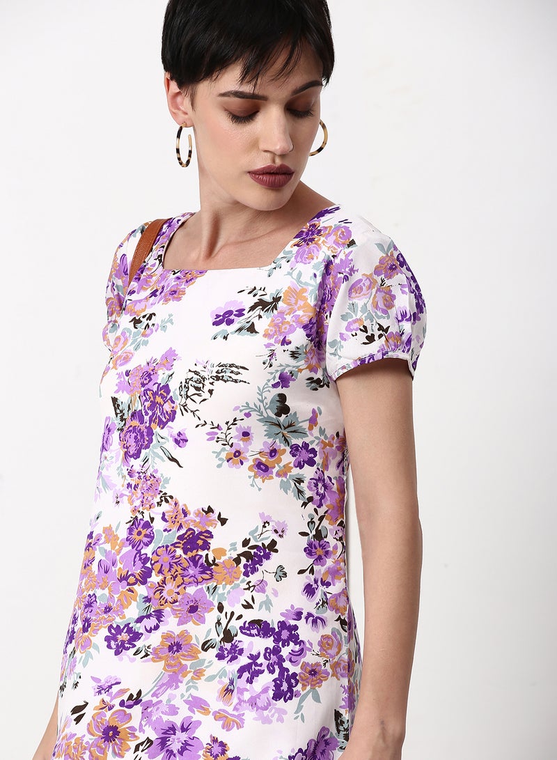 ABOF Regular Fit Casual Dress White  - Image 4