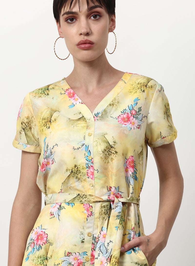 ABOF Regular Fit Casual Dress Multicolour  - Image 4
