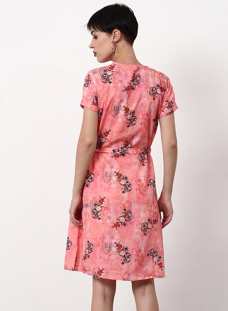 ABOF Regular Fit Casual Dress Pink  - Image 2