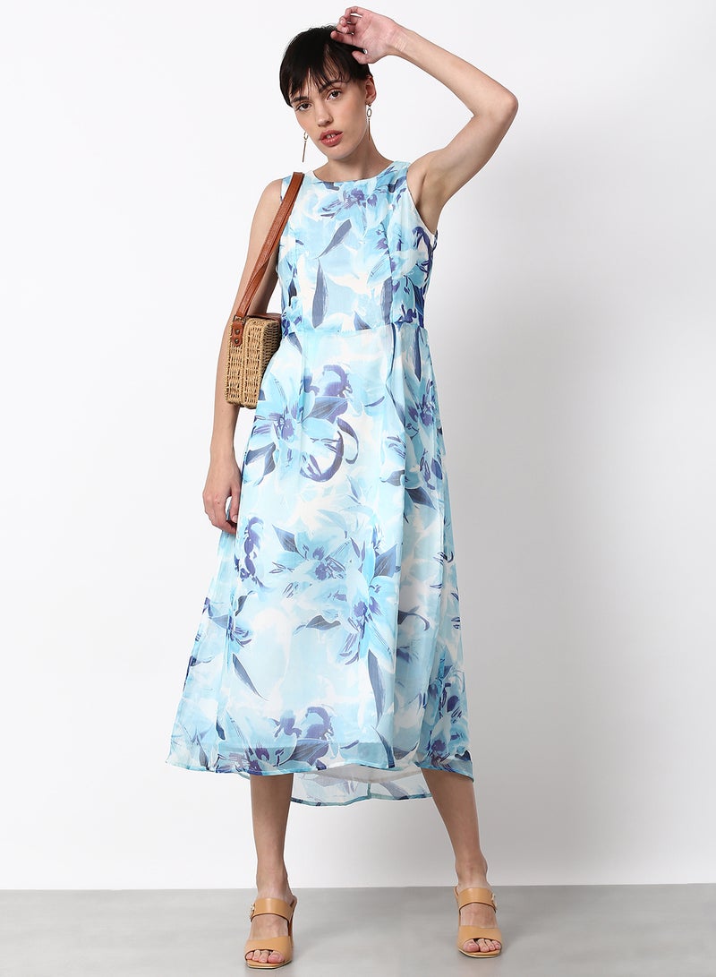 ABOF - Regular Fit Casual Dress Light Blue - Image 1