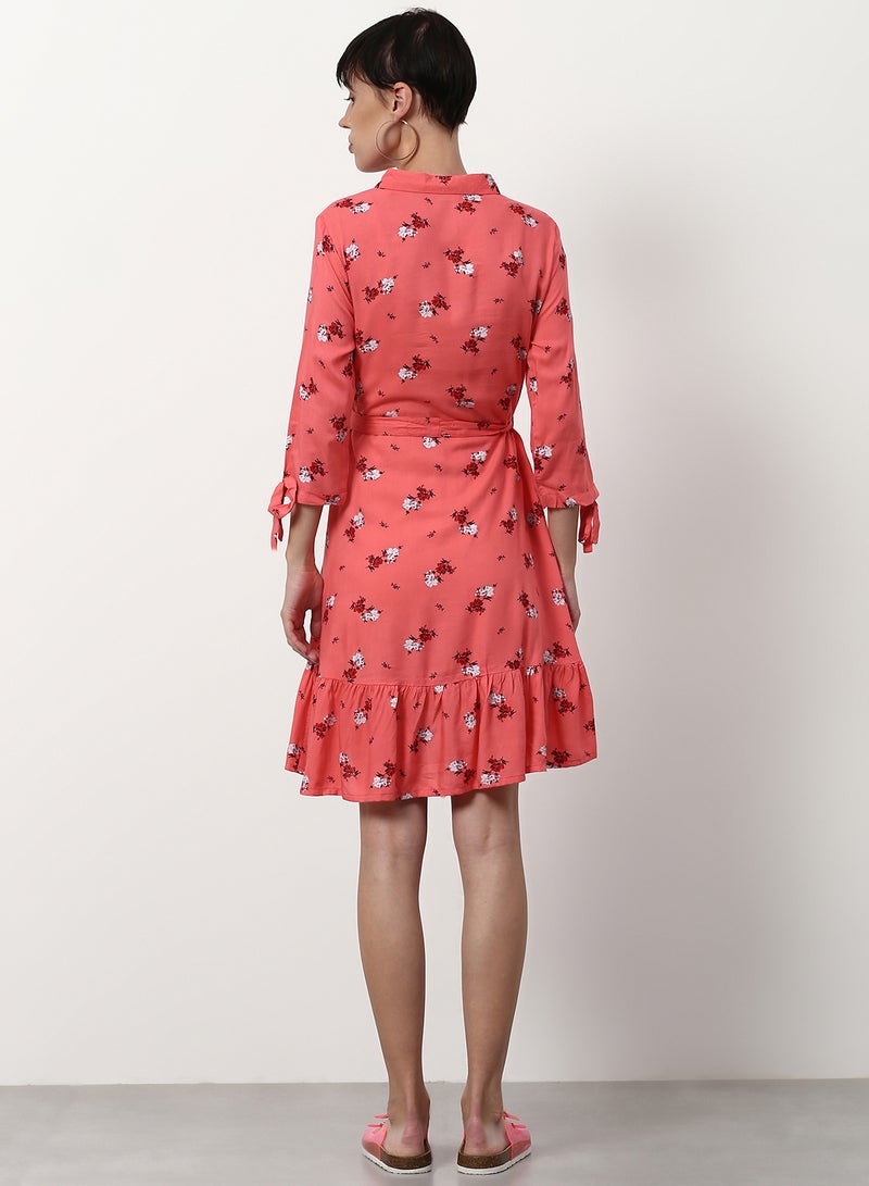 ABOF - Regular Fit Casual Dress Pink - Image 1