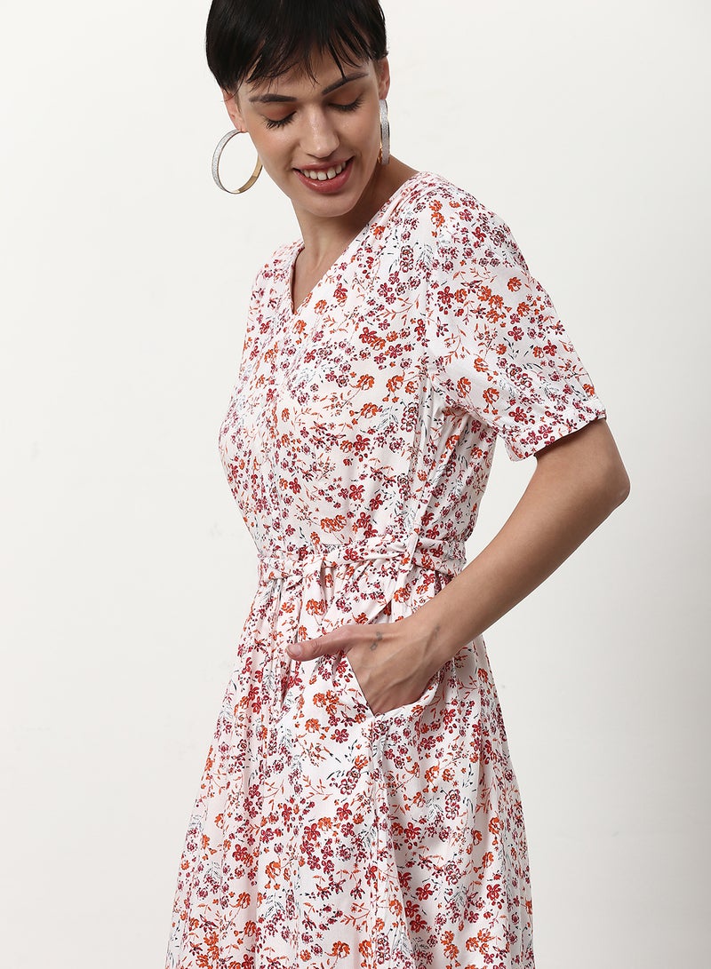 ABOF Loose Fit Casual Dress White - Image 4