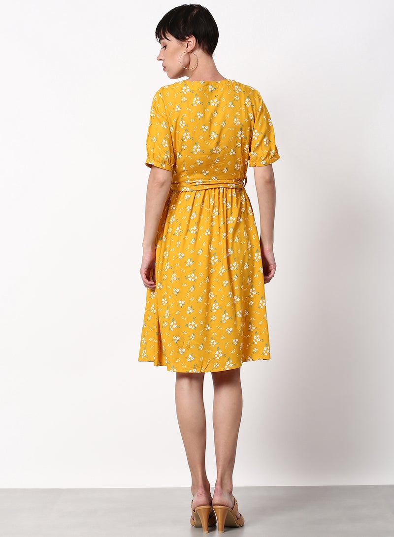 ABOF - Loose Fit Casual Dress Yellow - Image 1