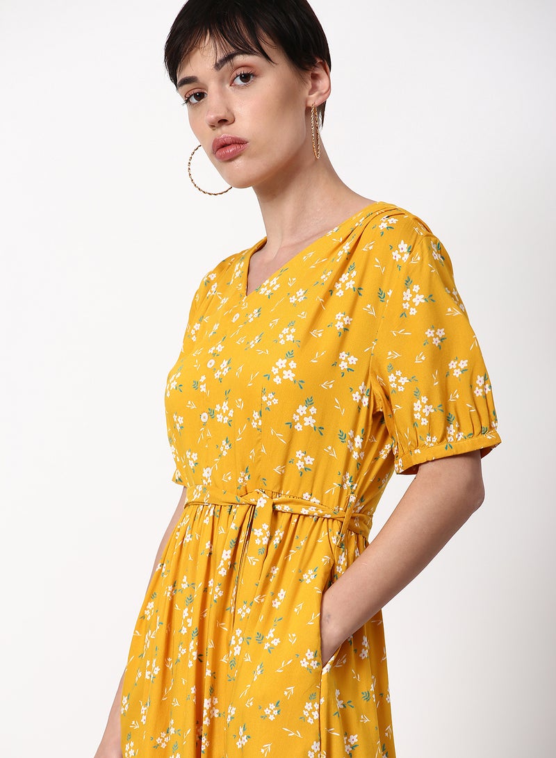 ABOF - Loose Fit Casual Dress Yellow - Image 1