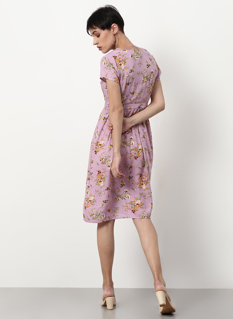 ABOF - Loose Fit Casual Dress Multicolour - Image 1