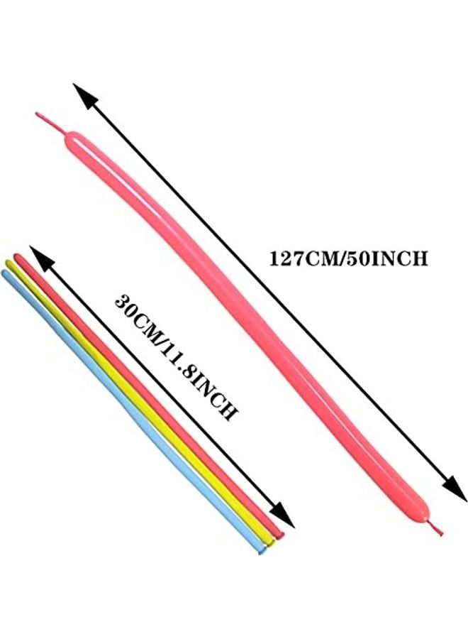 100-Piece 260 Long Balloons Kit With Pump