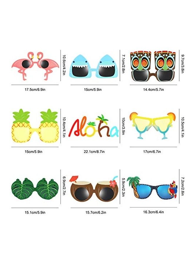 Pack Of 9 Luau Party Sunglasses - v1637071789/N51895776A_2