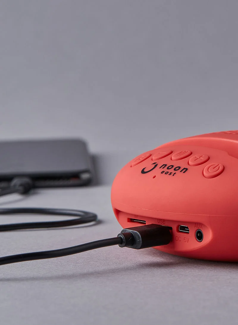 Noon East Cicada 3W Portable Bluetooth Speaker With Phone Stand, TWS function and USB Playback Red