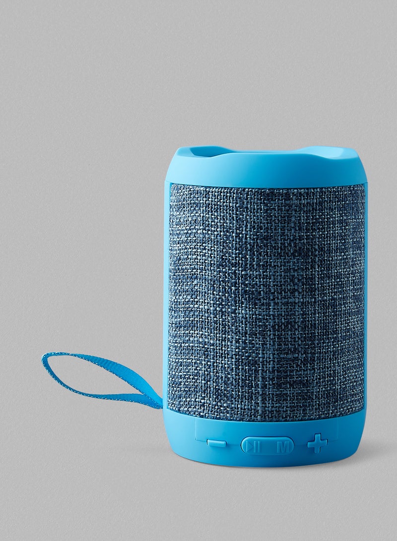 5W Portable Bluetooth Speaker with Attached Strap - Blue