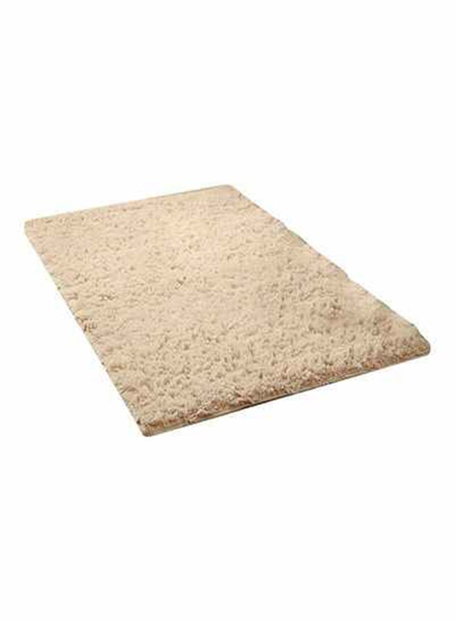 EHOME Interior Remodeling Luxurious Modern Rectangular Anti Skid Fluffy Soft Bedroom Carpet Fur Beige 160x120cm  - Image 1