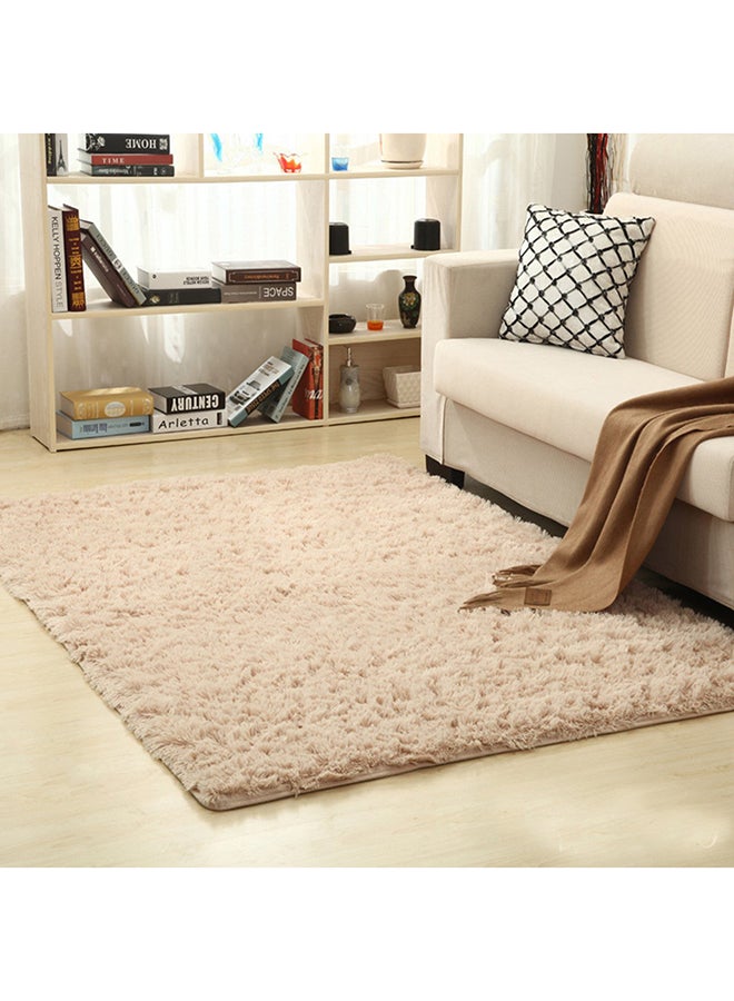 EHOME Interior Remodeling Luxurious Modern Rectangular Anti Skid Fluffy Soft Bedroom Carpet Fur Beige 160x120cm  - Image 3