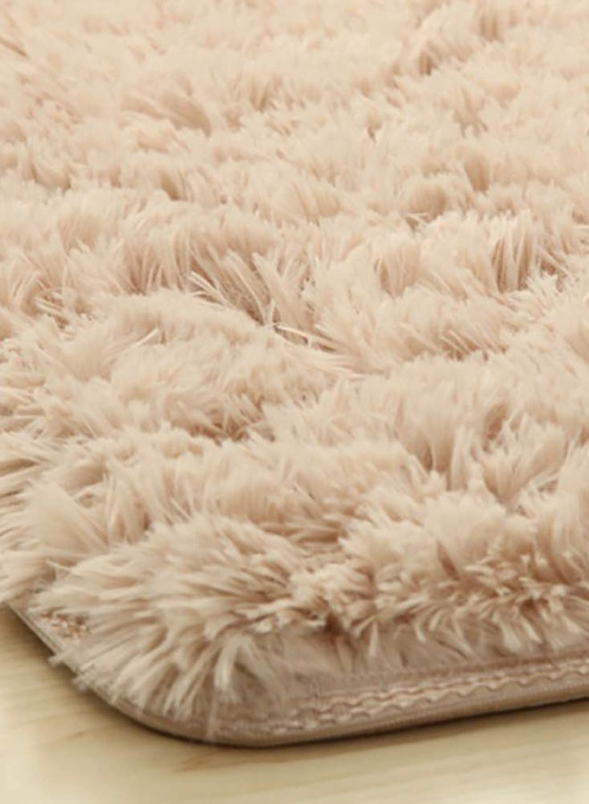 EHOME Interior Remodeling Luxurious Modern Rectangular Anti Skid Fluffy Soft Bedroom Carpet Fur Beige 160x120cm  - Image 4