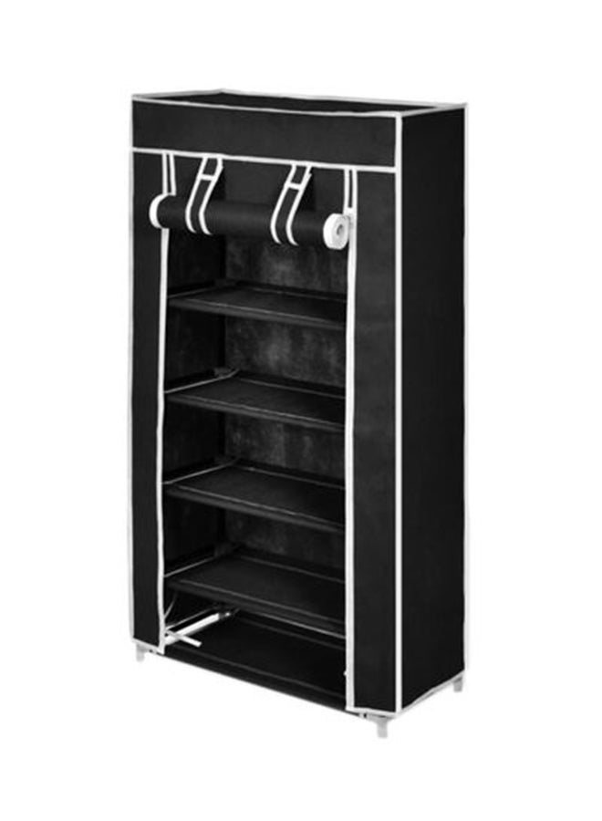 ALMUFARREJ 5-Shelves Multipurpose Adjustable Collapsible Shoe Rack Multicolour 90x60x30cm  - Image 1