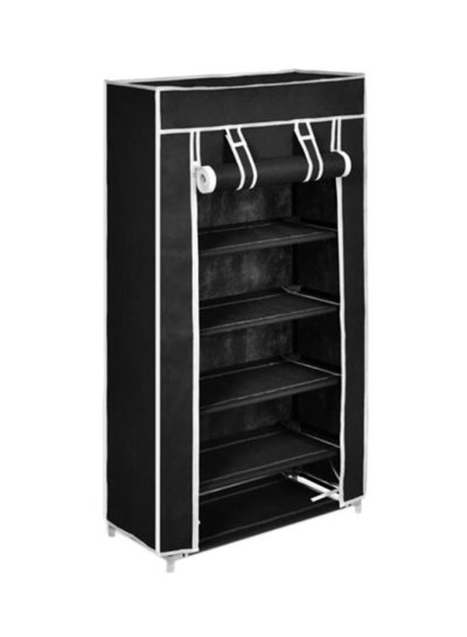 ALMUFARREJ 5-Shelves Multipurpose Adjustable Collapsible Shoe Rack Multicolour 90x60x30cm  - Image 2