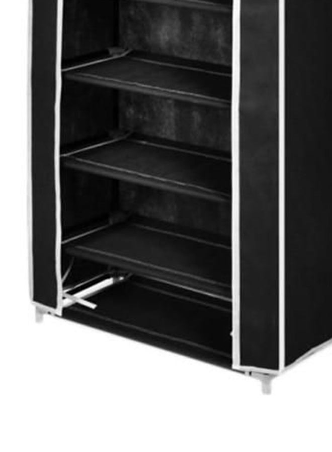 ALMUFARREJ 5-Shelves Multipurpose Adjustable Collapsible Shoe Rack Multicolour 90x60x30cm  - Image 4