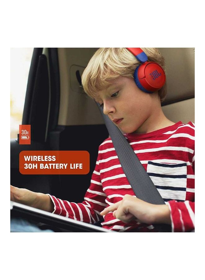 JBL - Kids Wireless On-Ear Headphones Red - Image 1