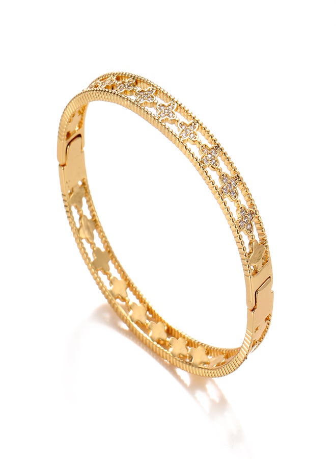 سوار على شكل زهرة البرسيم من الزركون - Image 3