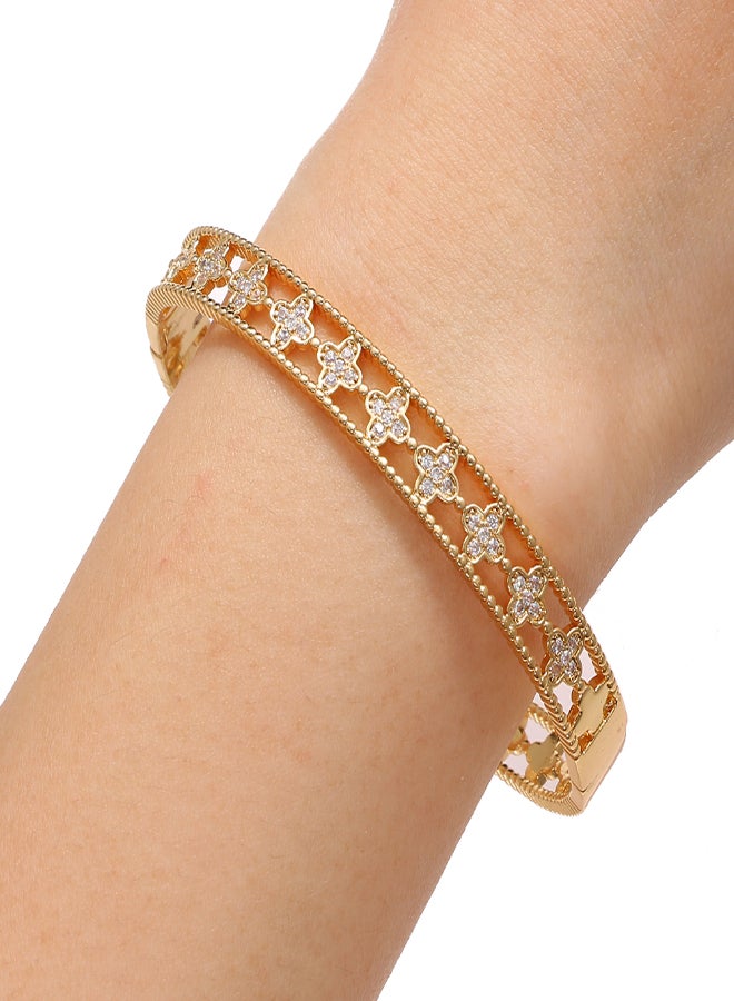 سوار على شكل زهرة البرسيم من الزركون - Image 5