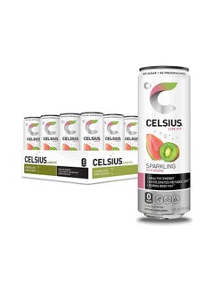 Celsius Sparkling Kiwi Guava Essential Energy Drink 12 Fl Oz 355mL (Pack of 12)