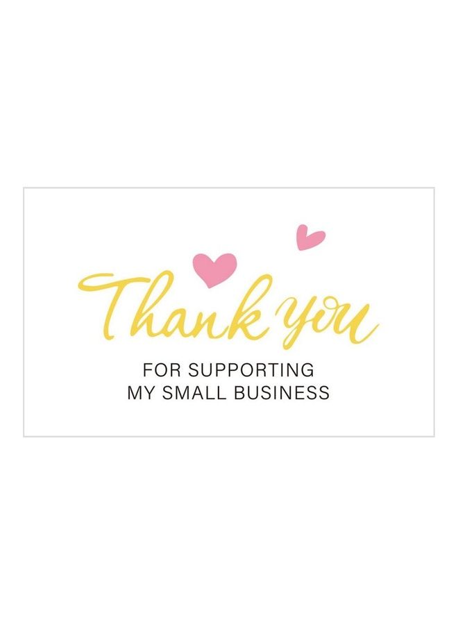 إيهوم - مجموعة بطاقات مصنوعة يدويا تحمل عبارة Thank You" من 30 قطعة لدعم ديكور مجموعة الأعمال مع عبارة "Love for Charitive" - Image 1