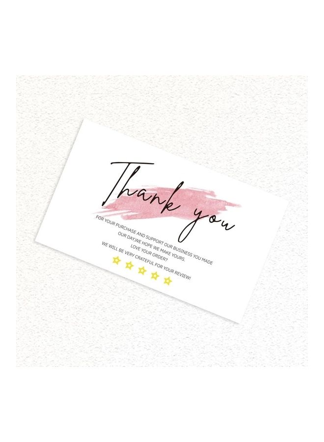 مجموعة بطاقات أعمال صغيرة مطبوعة بعبارة Thank You" من 10 قطع"