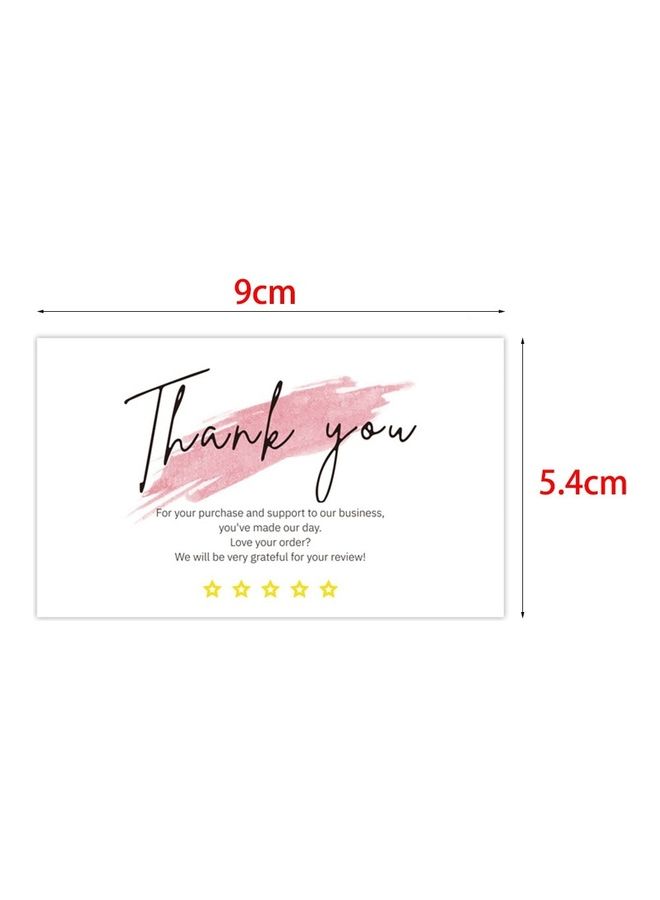 مجموعة بطاقات أعمال صغيرة مطبوعة بعبارة Thank You" من 10 قطع"