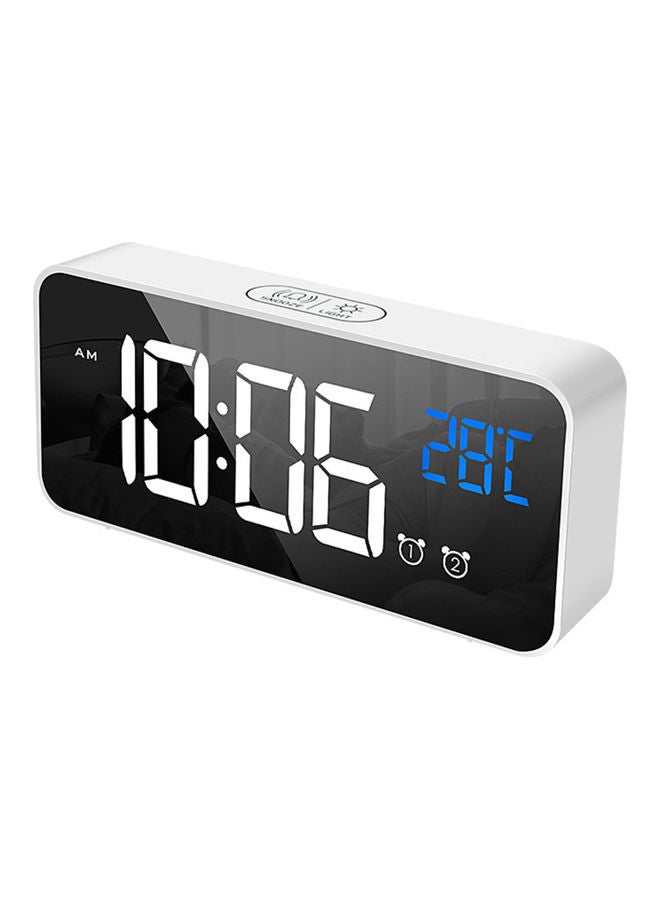 Generic LED Digital Alarm Clock White  - Image 1