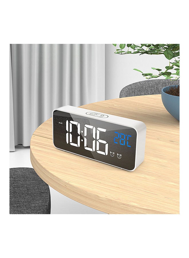 Generic LED Digital Alarm Clock White  - Image 2
