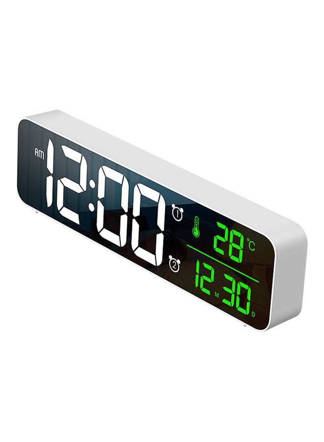 LED Digital Alarm Clock White - Image 1