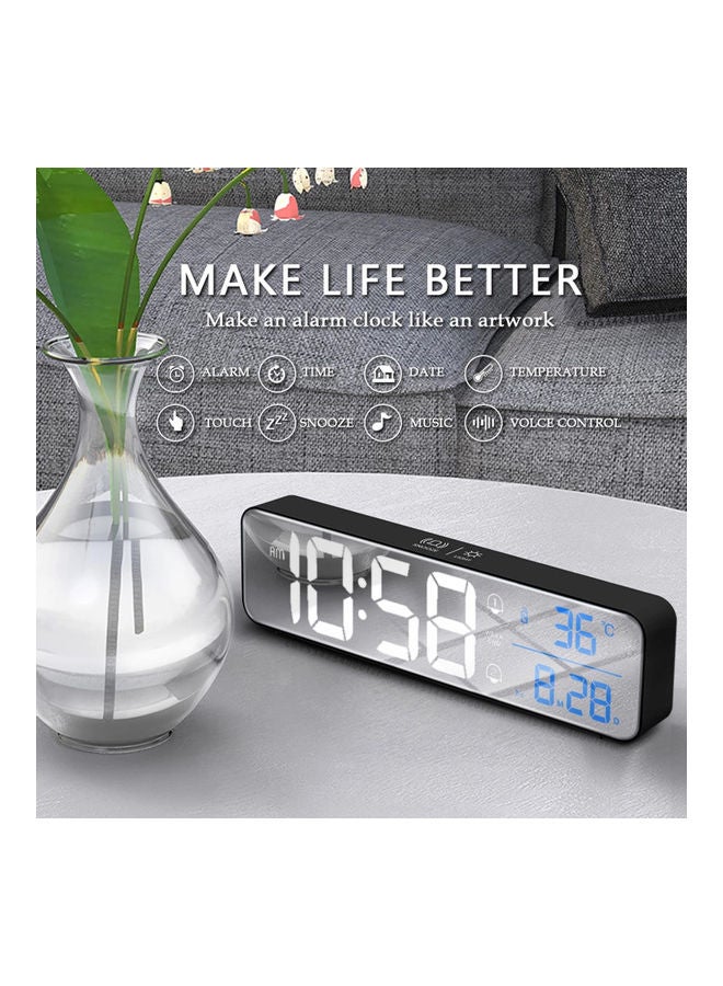 Generic LED Digital Alarm Clock Black  - Image 2