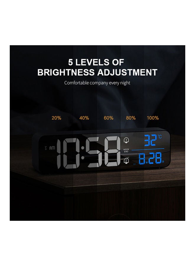 Generic LED Digital Alarm Clock Black  - Image 3