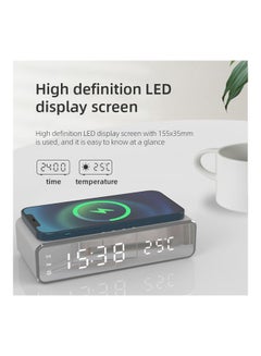 Digital Alarm Clock With Led Mirror Screen Silver - v1637133884/N51898311A_4