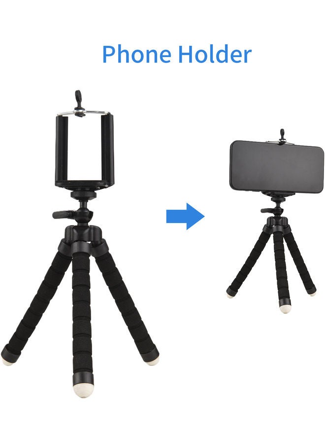 مصباح حلقي مع حاملين للكمبيوتر المكتبي ومشبك متعدد الألوان - Image 2