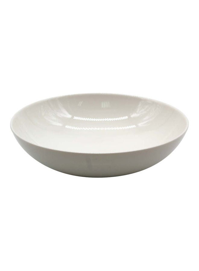 Fine Plus Low Bowl White 21 x 21 x 6cm