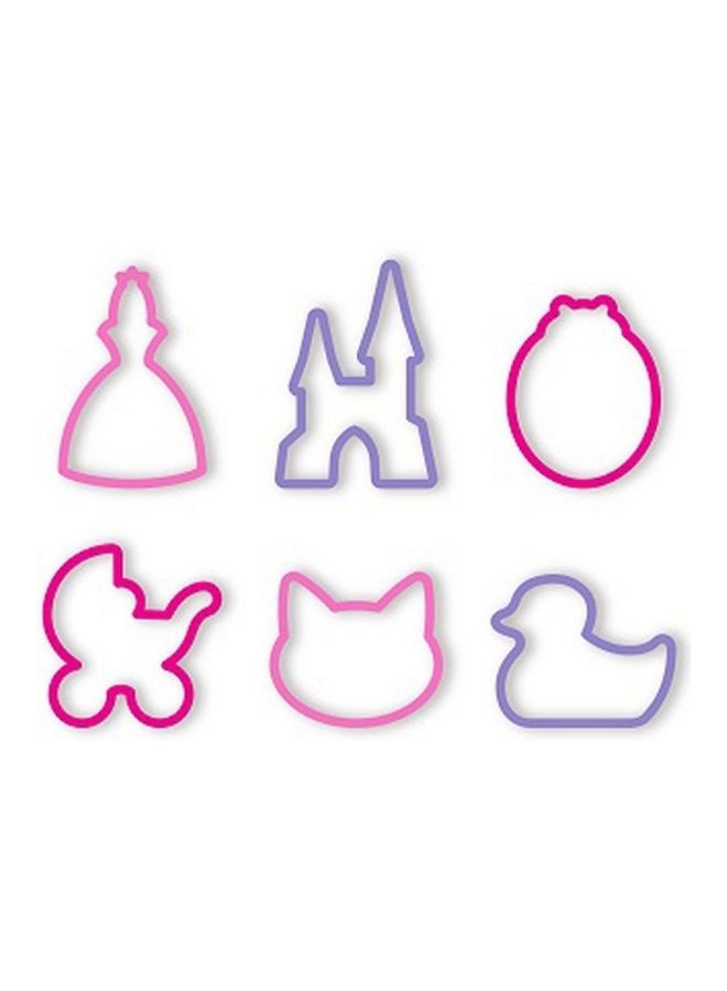 تسكوما طقم قطاعات كوكيز مكون من 6 قطع وردي/أرجواني 7سم - Image 1