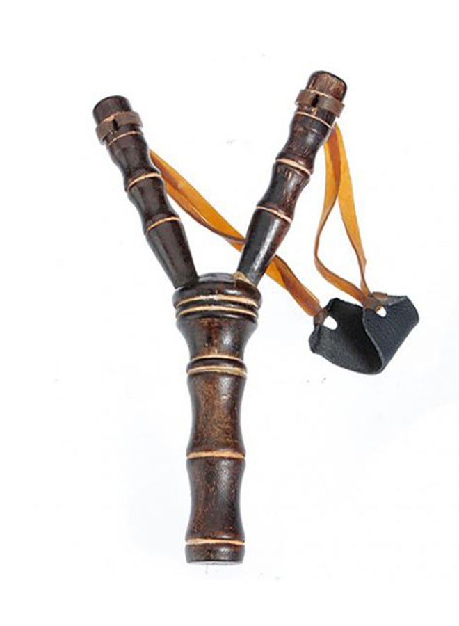 Bluelans - Wooden Slingshot Catapult Hand Made Classic Bamboo Style Traditional Toy For Kids 19.5x10cm - Image 1